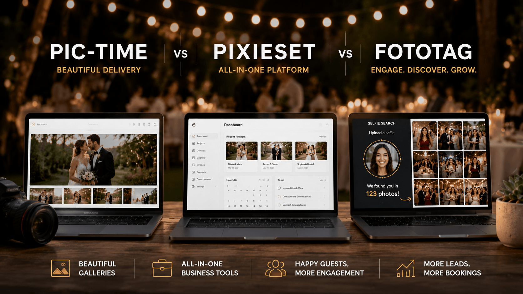 Pic-Time vs Pixieset vs Fototag: Which Platform Is Best for Wedding Photographers?